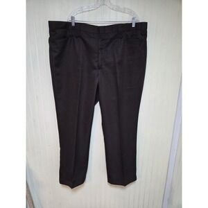 Men's Dark Brown Dress Pants